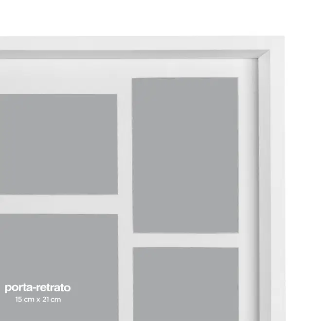 PORTA-RETRATO MÚLTIPLO PARA 9 PARTNERS - BRANCO - Foto 7