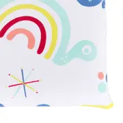 LENÇOL BERÇO 70 CM X 1,30 M COM 2 ARCA-ÍRIS - CORES CALEIDOCOLOR - Foto 3