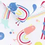 LENÇOL BERÇO 70 CM X 1,30 M COM 2 ARCA-ÍRIS - CORES CALEIDOCOLOR - Foto 4