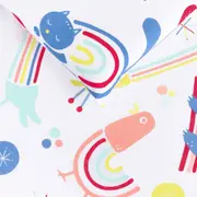LENÇOL BERÇO 70 CM X 1,30 M COM 2 ARCA-ÍRIS - CORES CALEIDOCOLOR - Foto 4