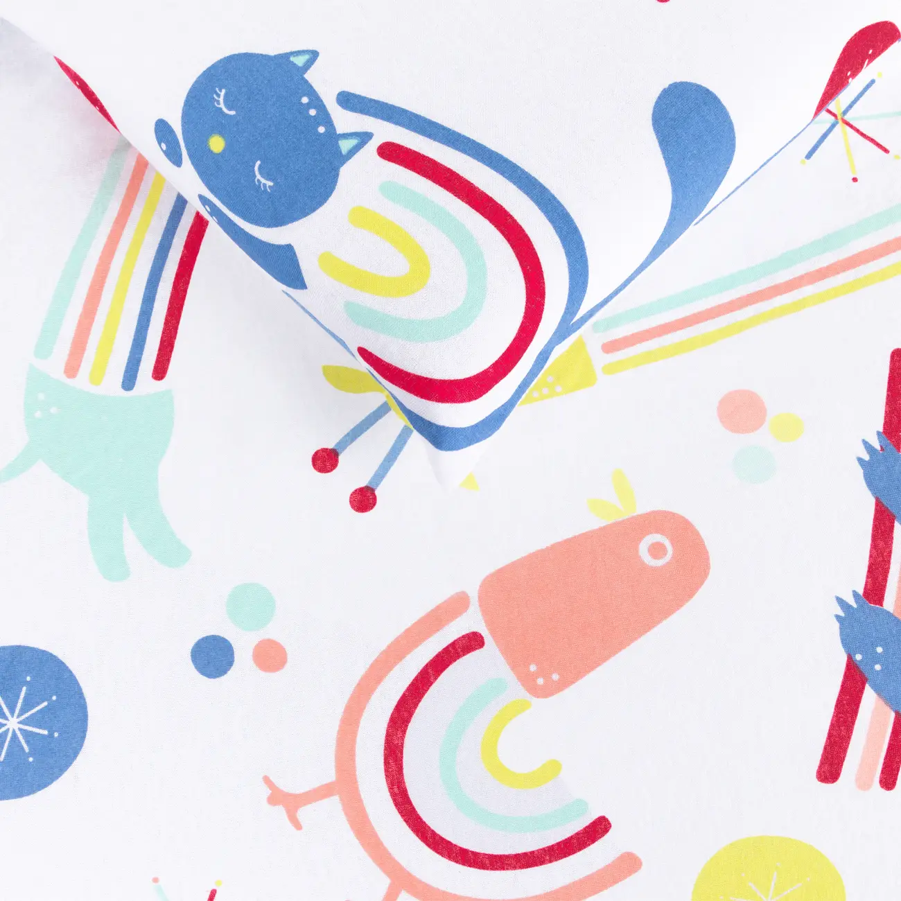 LENÇOL BERÇO 70 CM X 1,30 M COM 2 ARCA-ÍRIS - CORES CALEIDOCOLOR - Foto 4