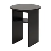 LUNE MESA LATERAL REDONDA 40 CM - PRETO - Foto 1