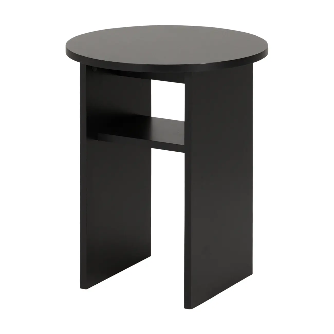 LUNE MESA LATERAL REDONDA 40 CM - PRETO - Foto 1