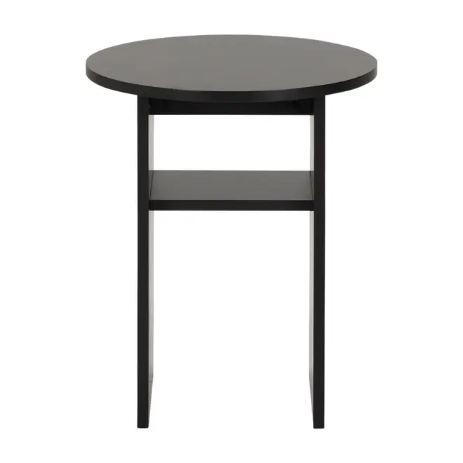 LUNE MESA LATERAL REDONDA 40 CM - PRETO - Foto 2