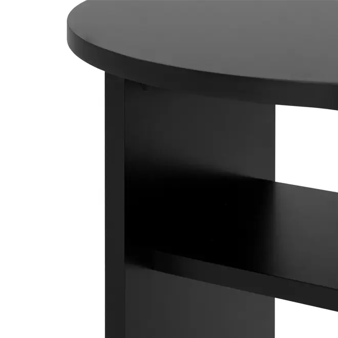 LUNE MESA LATERAL REDONDA 40 CM - PRETO - Foto 4
