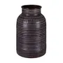 VASO DECORATIVO 26 CM SURMIC - MARROM/BRANCO - Foto 1