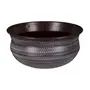 VASO DECORATIVO 24 CM SURMIC - MARROM/BRANCO - Foto 1