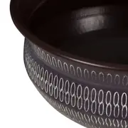 VASO DECORATIVO 24 CM SURMIC - MARROM/BRANCO - Foto 2