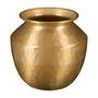 VASO 12 CM ANCESTRAL - OURO VELHO - Foto 1