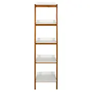 ESTANTE 48 CM X 1,85 M HANNA - NOZES/BRANCO - Foto 1