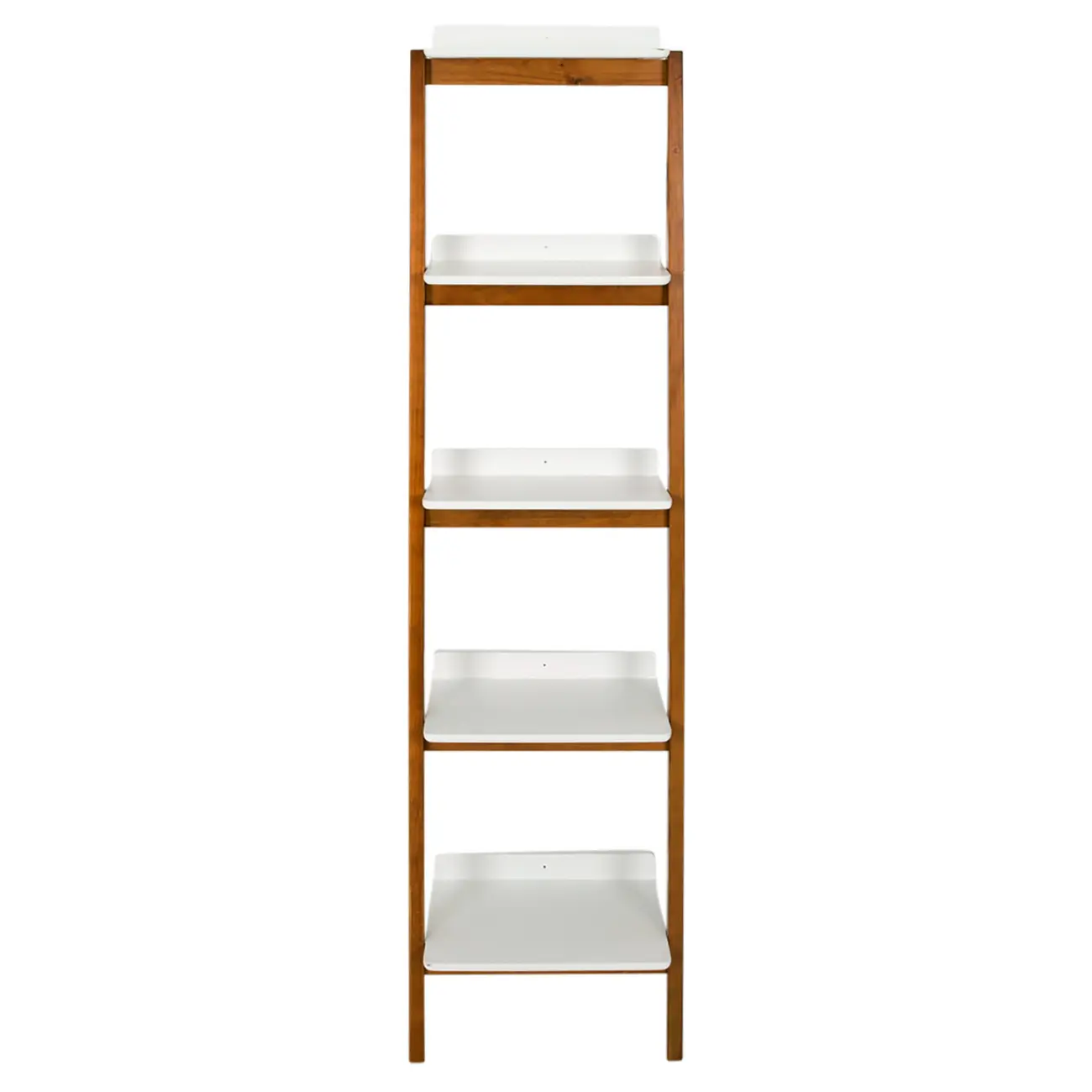 ESTANTE 48 CM X 1,85 M HANNA - NOZES/BRANCO - Foto 1