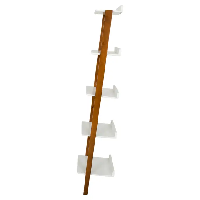ESTANTE 48 CM X 1,85 M HANNA - NOZES/BRANCO - Foto 3