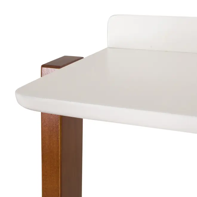 ESTANTE 48 CM X 1,85 M HANNA - NOZES/BRANCO - Foto 5