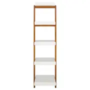 ESTANTE 48 CM X 1,85 M HANNA - NOZES/BRANCO - Foto 6