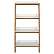 ESTANTE 70 CM X 1,46 M HANNA - NOZES/BRANCO - Foto 1