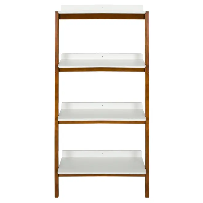 ESTANTE 70 CM X 1,46 M HANNA - NOZES/BRANCO - Foto 1