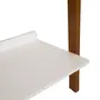 ESTANTE 70 CM X 1,46 M HANNA - NOZES/BRANCO - Foto 4