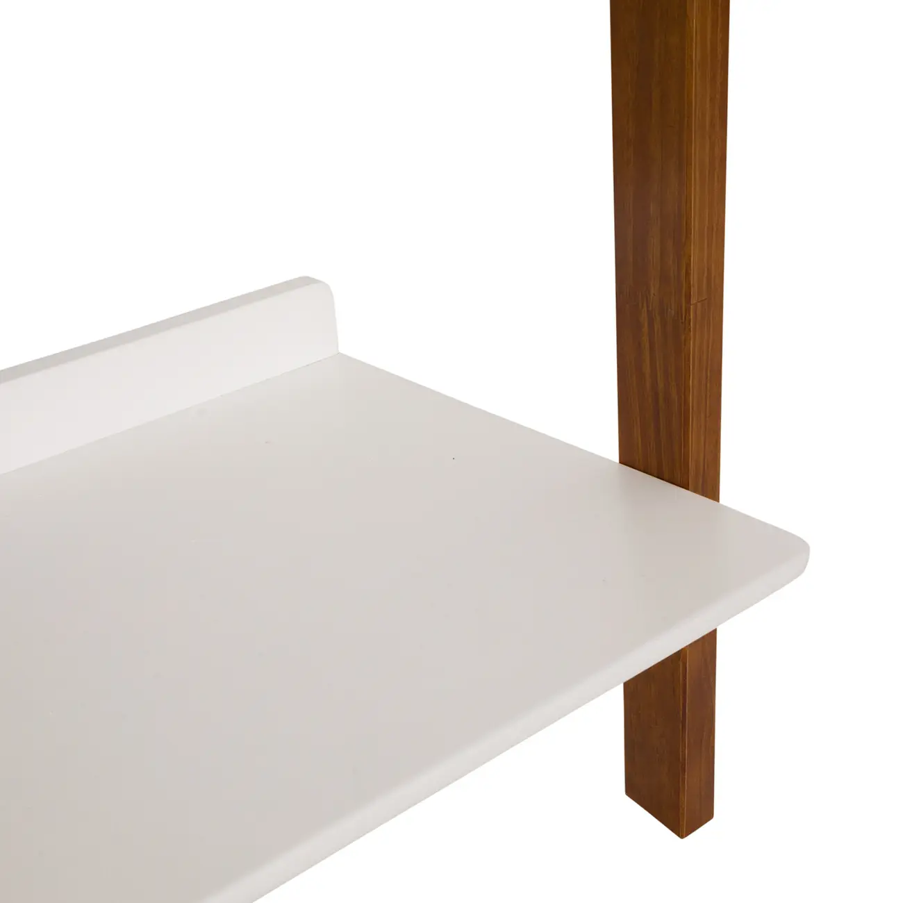 ESTANTE 70 CM X 1,46 M HANNA - NOZES/BRANCO - Foto 4