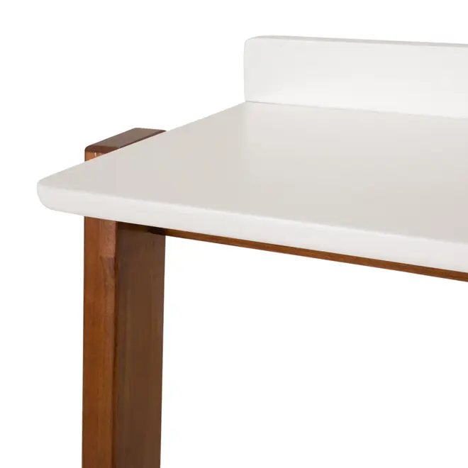 ESTANTE 70 CM X 1,46 M HANNA - NOZES/BRANCO - Foto 5