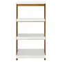 ESTANTE 70 CM X 1,46 M HANNA - NOZES/BRANCO - Foto 6