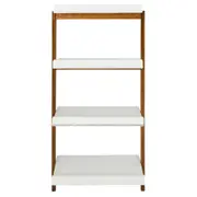 ESTANTE 70 CM X 1,46 M HANNA - NOZES/BRANCO - Foto 6
