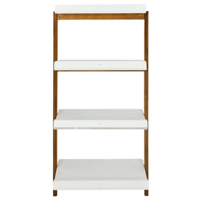 ESTANTE 70 CM X 1,46 M HANNA - NOZES/BRANCO - Foto 6