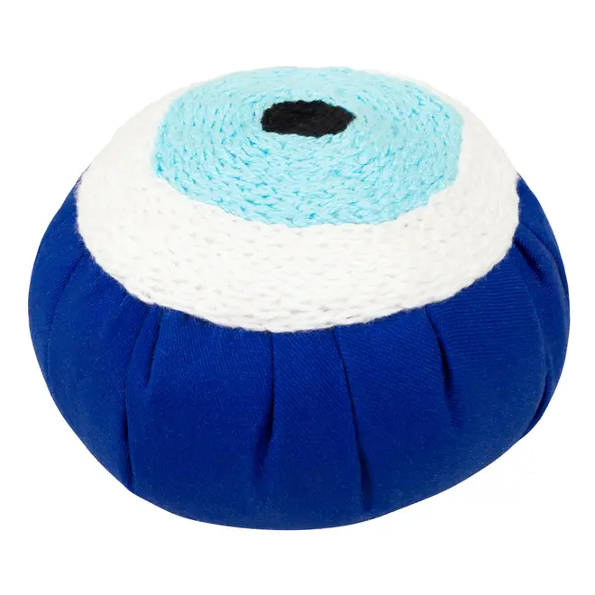 PESO PARA PORTA 13 CM X 8 CM OLHO GREGO - AZUL/AZUL CLARO - Foto 1