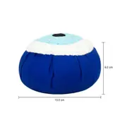 PESO PARA PORTA 13 CM X 8 CM OLHO GREGO - AZUL/AZUL CLARO - Foto 5