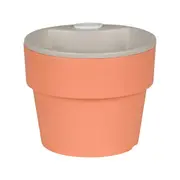VASO AUTOIRRIGÁVEL 10 CM KANTIL - MELÃO/BEGE - Foto 1