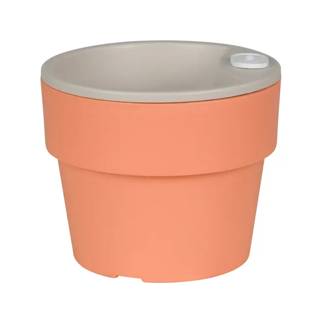 VASO AUTOIRRIGÁVEL 10 CM KANTIL - MELÃO/BEGE - Foto 2