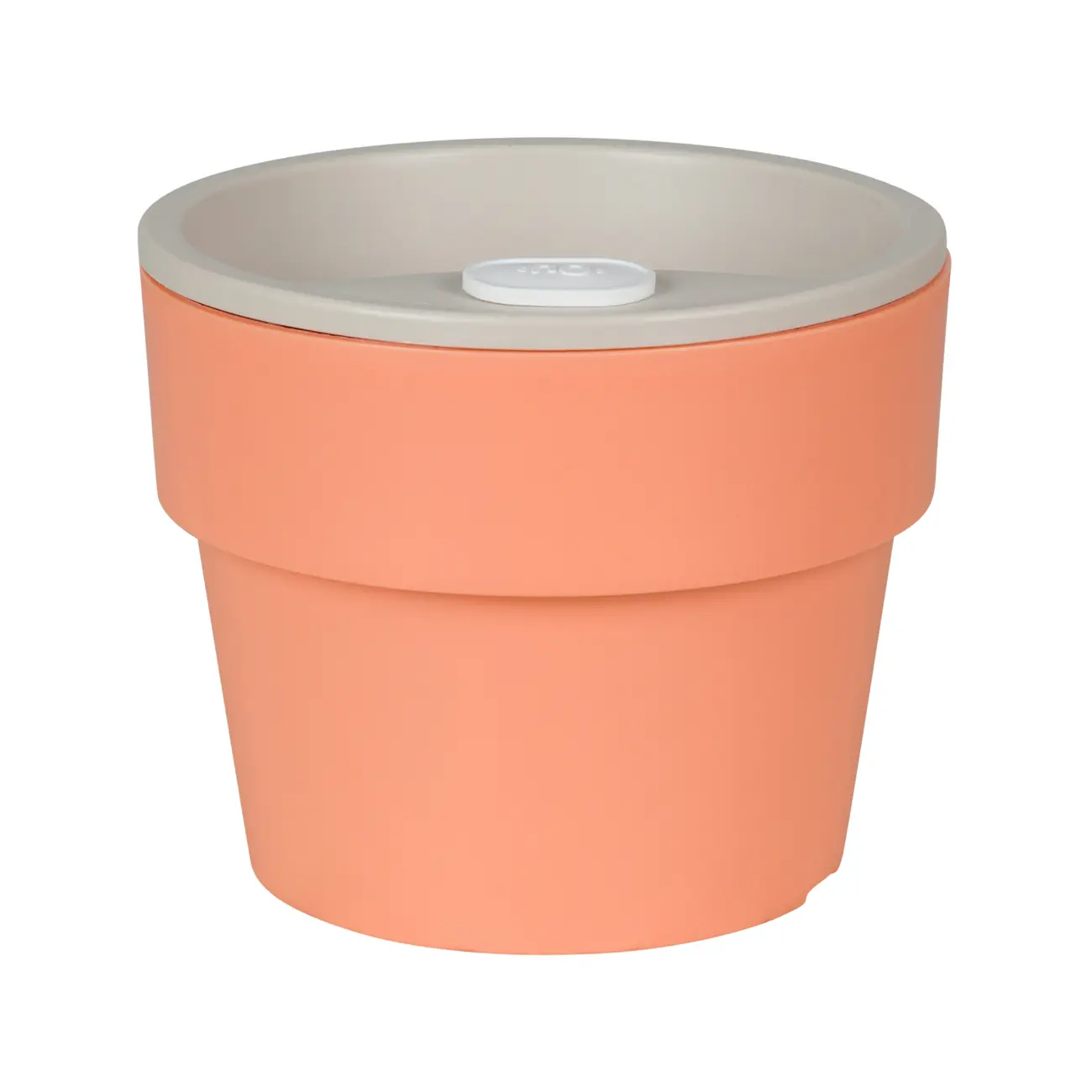 VASO AUTOIRRIGÁVEL 10 CM KANTIL - MELÃO/BEGE - Foto 4