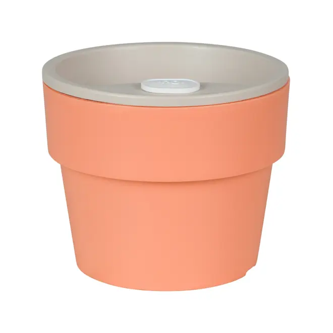 VASO AUTOIRRIGÁVEL 10 CM KANTIL - MELÃO/BEGE - Foto 4