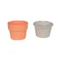 VASO AUTOIRRIGÁVEL 10 CM KANTIL - MELÃO/BEGE - Foto 7