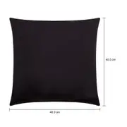 ALMOFADA 40 CM X 40 CM VENTURA - PRETO - Foto 3