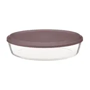 TRAVESSA REFRATÁRIA OVAL 26 CM X 18 CM BENTLEY - INCOLOR/RUBY MOCHA - Foto 1
