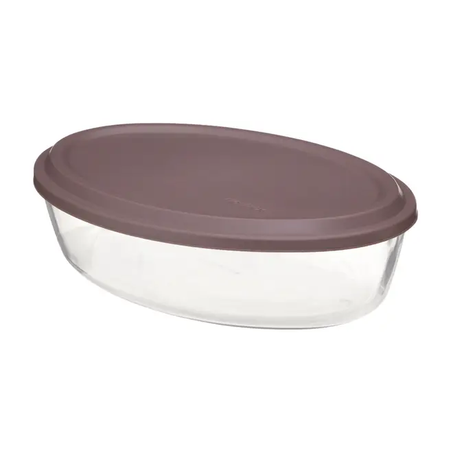 TRAVESSA REFRATÁRIA OVAL 26 CM X 18 CM BENTLEY - INCOLOR/RUBY MOCHA - Foto 3