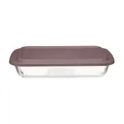 TRAVESSA REFRATÁRIA 30 CM X 18 CM BENTLEY - INCOLOR/RUBY MOCHA - Foto 1