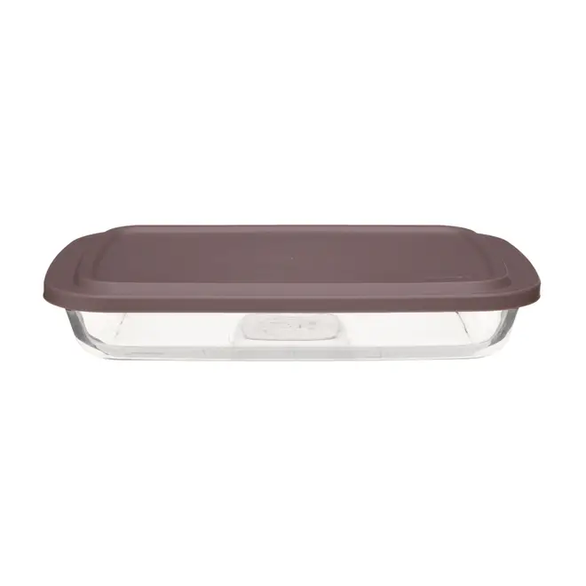 TRAVESSA REFRATÁRIA 34 CM X 21 CM BENTLEY - INCOLOR/RUBY MOCHA - Foto 1