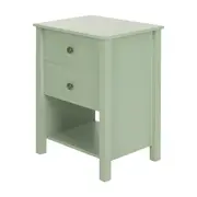 MESA DE CABECEIRA ALTA 2 GAVETAS HALQ - SÁLVIA - Foto 3