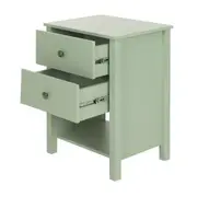 MESA DE CABECEIRA ALTA 2 GAVETAS HALQ - SÁLVIA - Foto 4