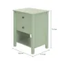 MESA DE CABECEIRA ALTA 2 GAVETAS HALQ - SÁLVIA - Foto 10