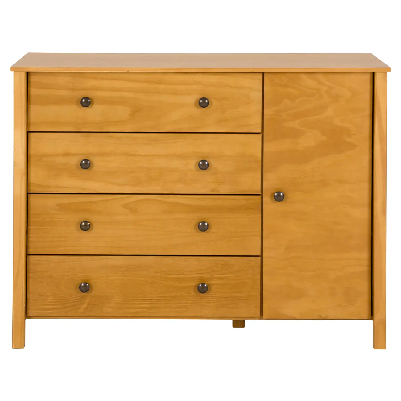 HALQ CÔMODA 4 GAVETAS/ 1 PORTA 1,20 M X 45 CM - AMÊNDOA - Foto 1