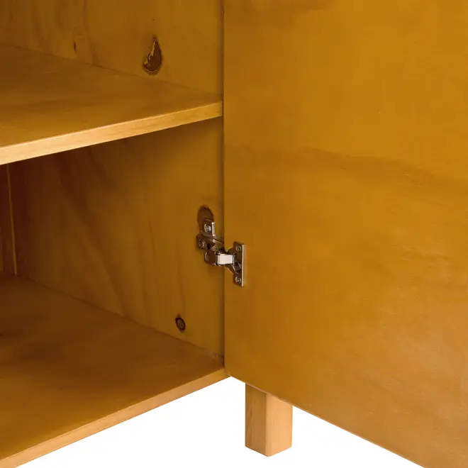 HALQ CÔMODA 4 GAVETAS/ 1 PORTA 1,20 M X 45 CM - AMÊNDOA - Foto 9