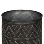 CACHEPÔ 13 CM ADIMU - PRETO/ZINCO - Foto 2