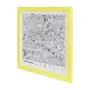 QUADRO PASSATEMPO 30 CM X 30 CM - AMARELO/BRANCO - Foto 2