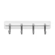 ORGANIZADOR ADESIVO COM 4 GANCHOS P TEKBOND ZAF - BRANCO/INOX - Foto 2