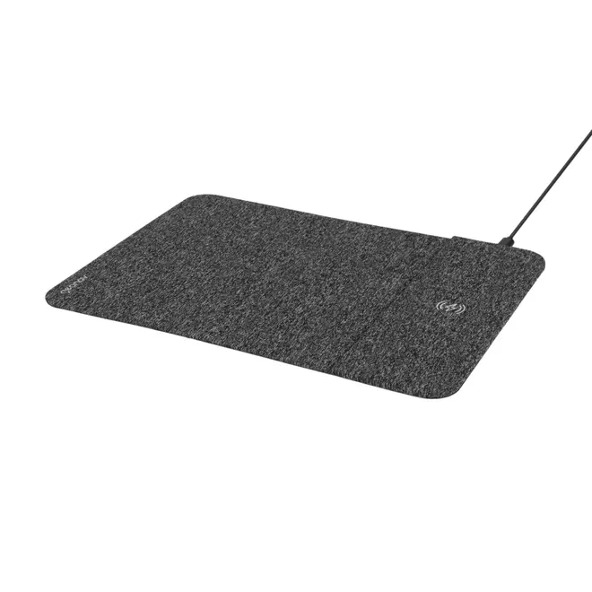 MOUSE PAD COM CARREGADOR POR INDUÇÃO TECH PLUS - CINZA/PRETO - Foto 2