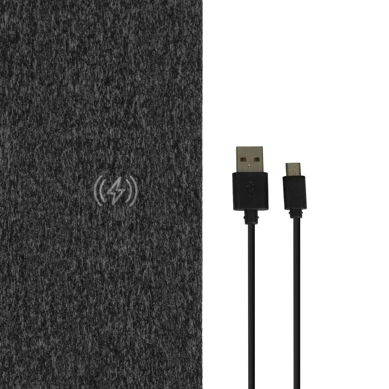 MOUSE PAD COM CARREGADOR POR INDUÇÃO TECH PLUS - CINZA/PRETO - Foto 3