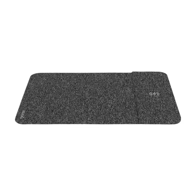 MOUSE PAD COM CARREGADOR POR INDUÇÃO TECH PLUS - CINZA/PRETO - Foto 5