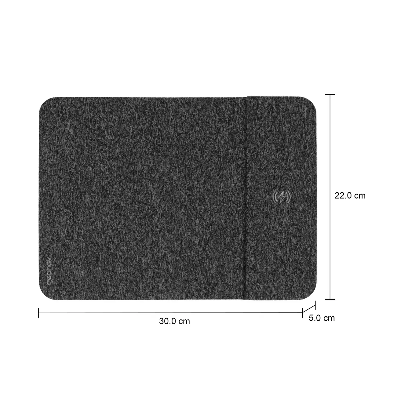 MOUSE PAD COM CARREGADOR POR INDUÇÃO TECH PLUS - CINZA/PRETO - Foto 10